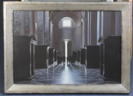 § Genevieve Dael (1947-) La Nef des Murmures, 20 x 29in.